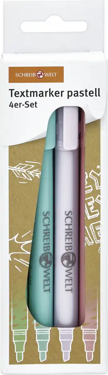 Bild 1 von SCHREIBWELT Textmarker 4er-Set