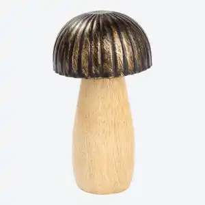 Deko-Pilz-Figur mit Mangoholz, ca. 8x8x12cm