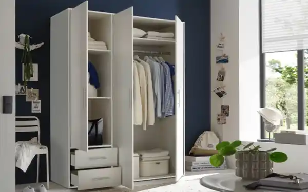 Bild 2 von Pol Power - Drehtürenschrank Valencia, weiß, 155 x 195 cm