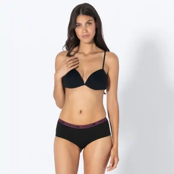 Bild 2 von Teener-Hipster-Panty mit Neonbund, 3er-Pack