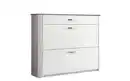 Bild 1 von Arredokit - Schuhschrank Melodie, weiß/alufarbig, inkl. Softclose Funktion