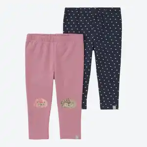 Baby-Mädchen-Sweatleggings, 2er-Set