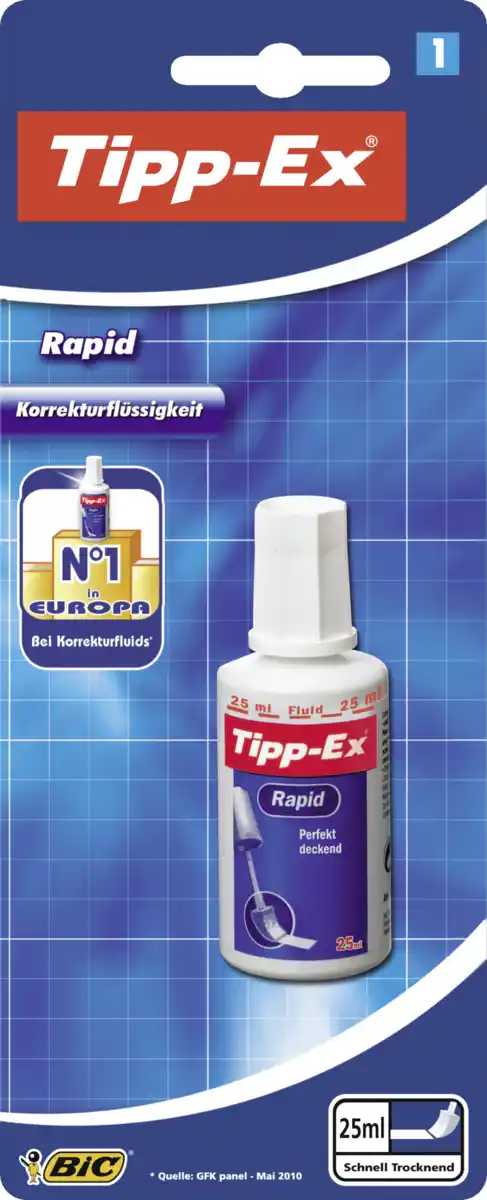 Bild 1 von BIC Tipp-Ex Rapid Korrekturfluid, 25 ml