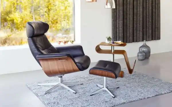 Bild 2 von Conform - Hocker Timeout, schwarz/Walnuss