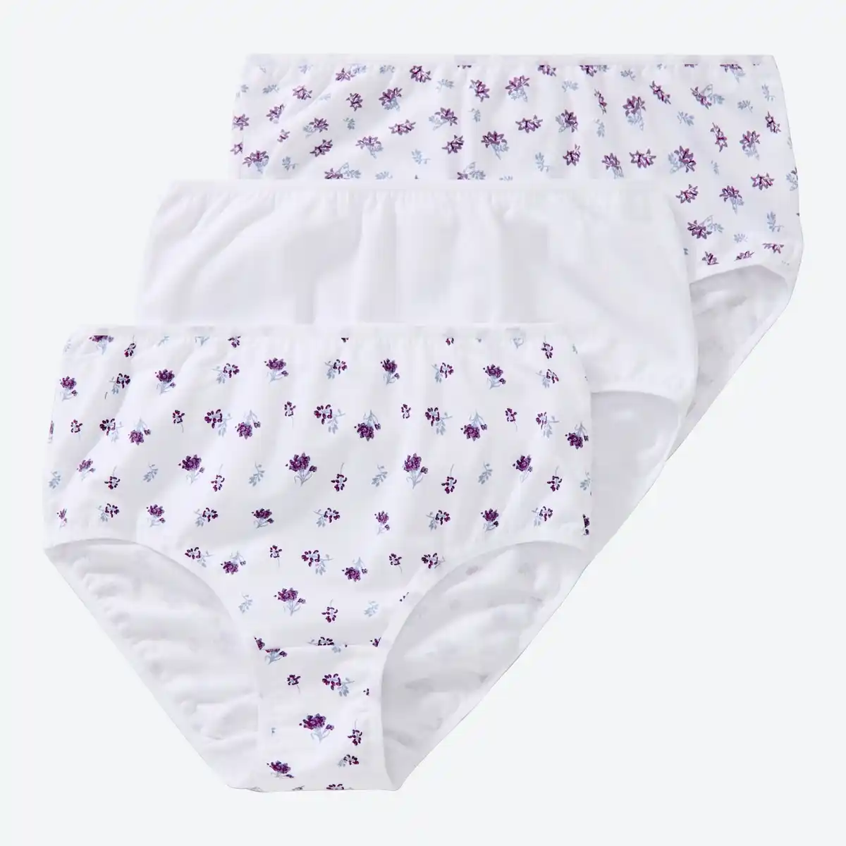 Bild 1 von Damen-Taillenslip mit Blumen-Muster, 3er-Pack