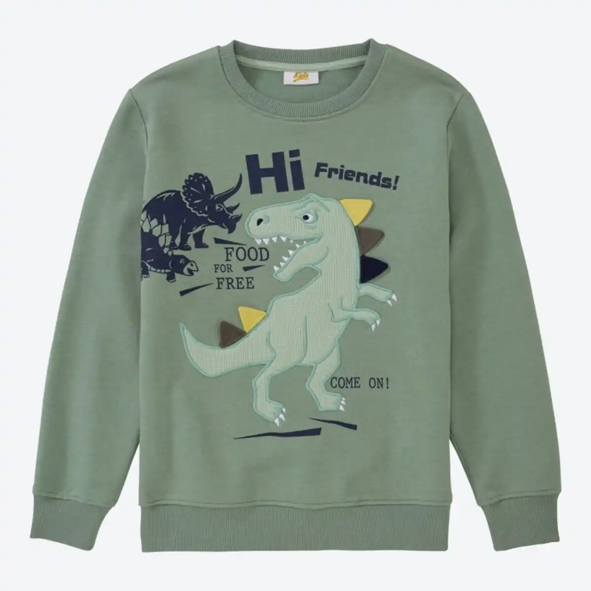 Bild 2 von Kinder-Jungen-Sweatshirt mit Dino-Applikation