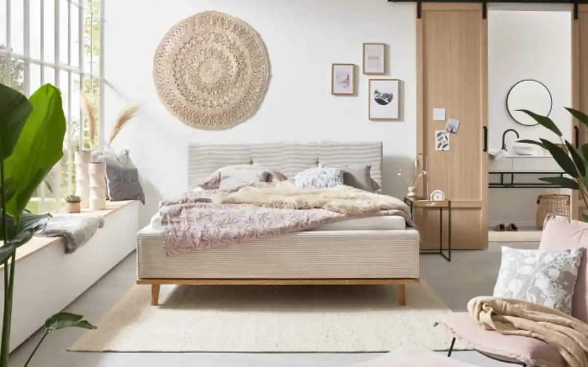 Bild 1 von Duo Collection - Polsterbett Delphi, beige, 180 x 200 cm, inkl. Bettkästen