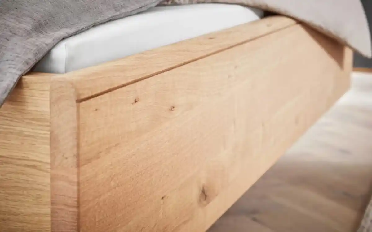 Bild 2 von Mondo - Bettanlage Maleta, Asteiche teilmassiv/fango, inkl. Nachtkonsolenpaar