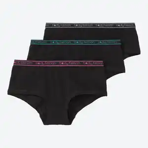 Teener-Hipster-Panty mit Neonbund, 3er-Pack