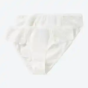Damen-Minislip mit Spitze, 2er-Pack