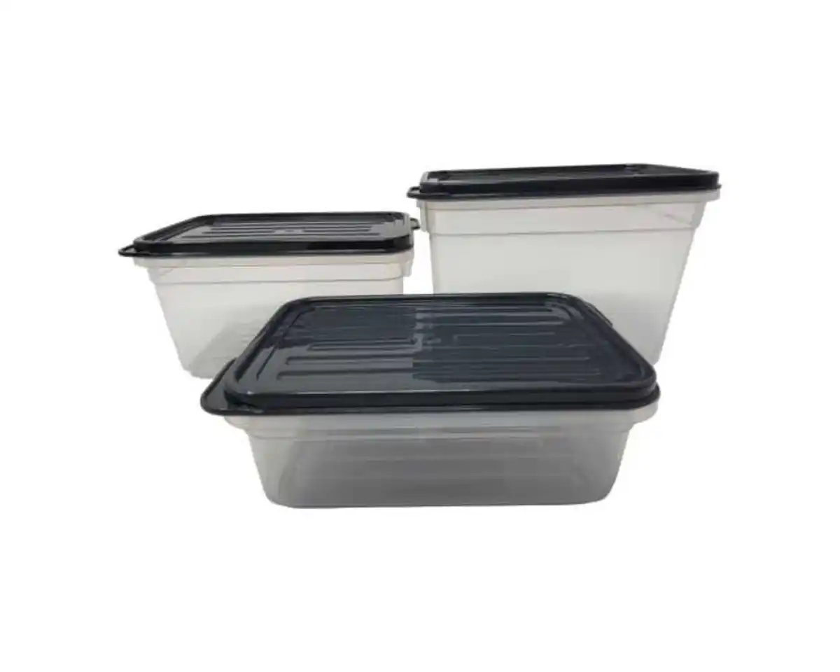 Bild 1 von Aufbewahrungsbox m. Deckel, 3tlg