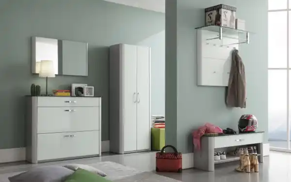 Bild 4 von Arredokit - Schuhschrank Melodie, weiß/alufarbig, inkl. Softclose Funktion