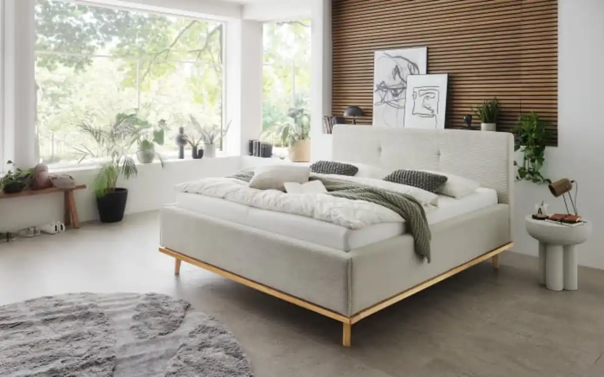 Bild 2 von Duo Collection - Polsterbett Delphi, beige, 180 x 200 cm, inkl. Bettkästen