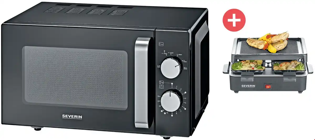 Bild 1 von MW 7761 + Dein Geschenk: RG 2370 Solo-Mikrowelle schwarz/edelstahl