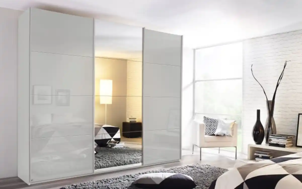 Bild 1 von Schwebetürenschrank Kulmbach, seidengrau, 271 x 229 cm