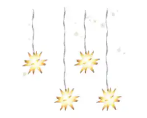LED Lichterkette novooo, Sterne, 4 LED