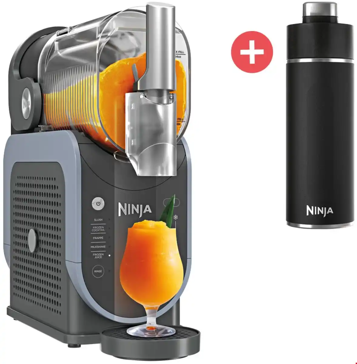 Bild 1 von FS301 + Dein Geschenk: Thirsti 530ml schwarz Eismaschine blau/grau