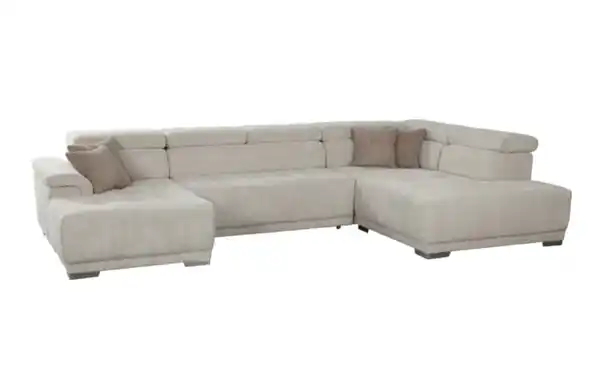 Bild 2 von Matex - Wohnlandschaft Fondi, natur, inkl. elektrischer Vorziehbank