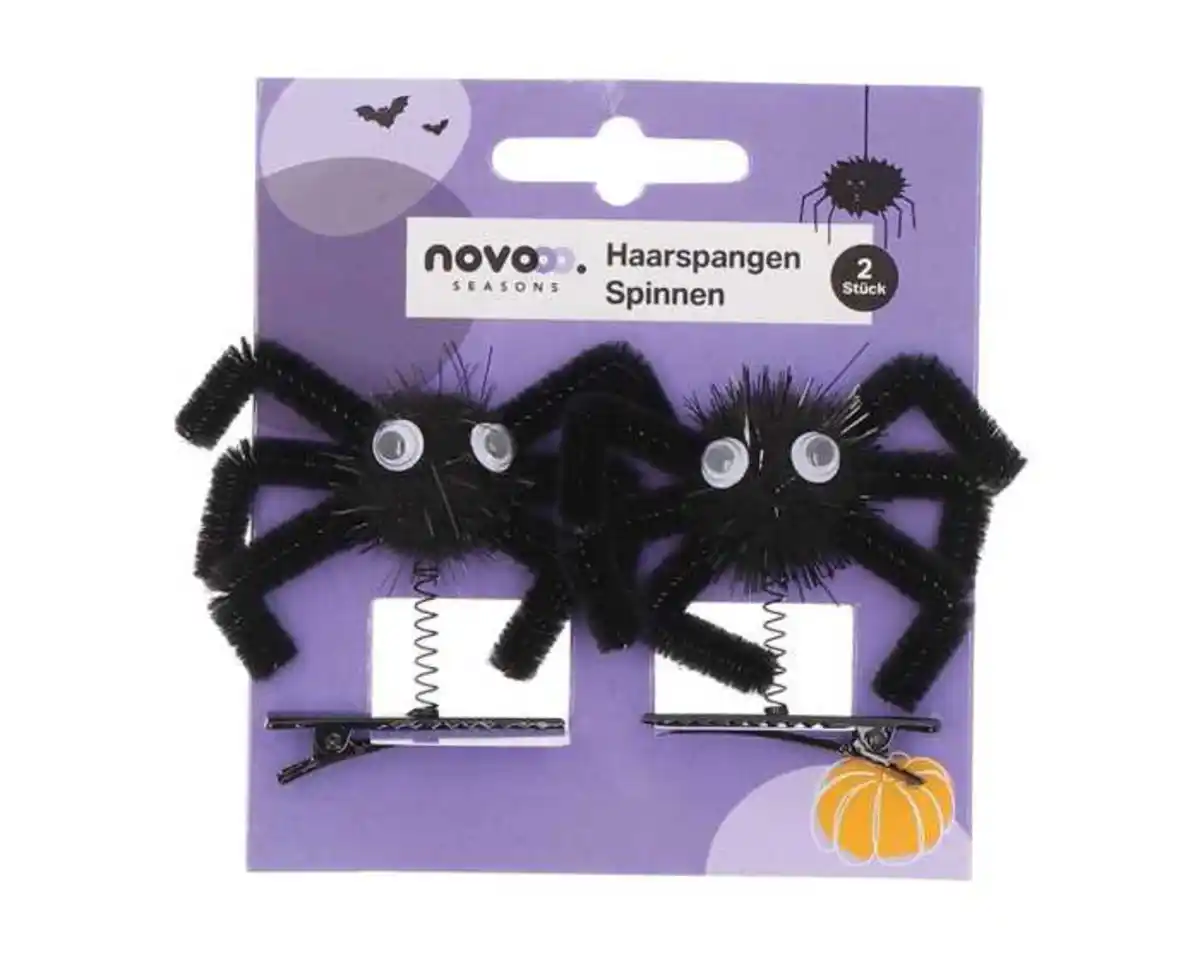 Bild 1 von Haarspangen 2er novooo, Halloween, Spinne