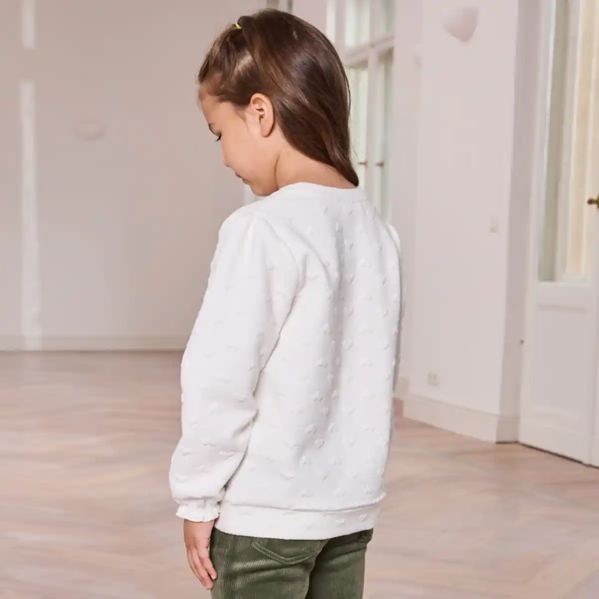 Bild 4 von Kinder-Mädchen-Sweatshirt mit Stickerei