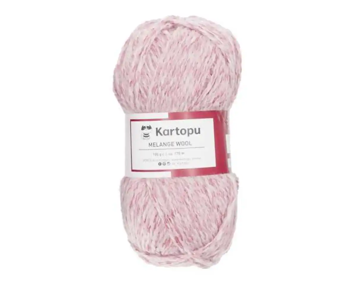 Bild 1 von Garn Melange Wool rosameliert