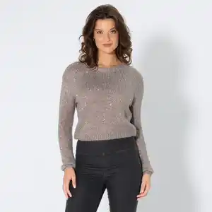 Damen-Pullover mit Pailletten