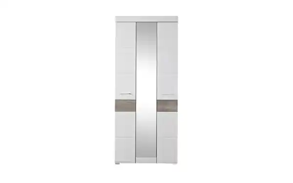 Bild 1 von Innostyle - Garderobenschrank Funny, weiß/Silbereiche-Nachbildung