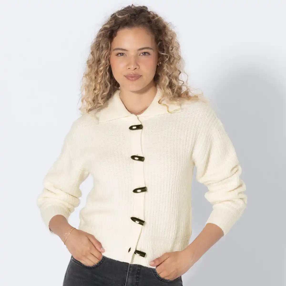 Bild 1 von Damen-Strickjacke mit Duffle-Knöpfen