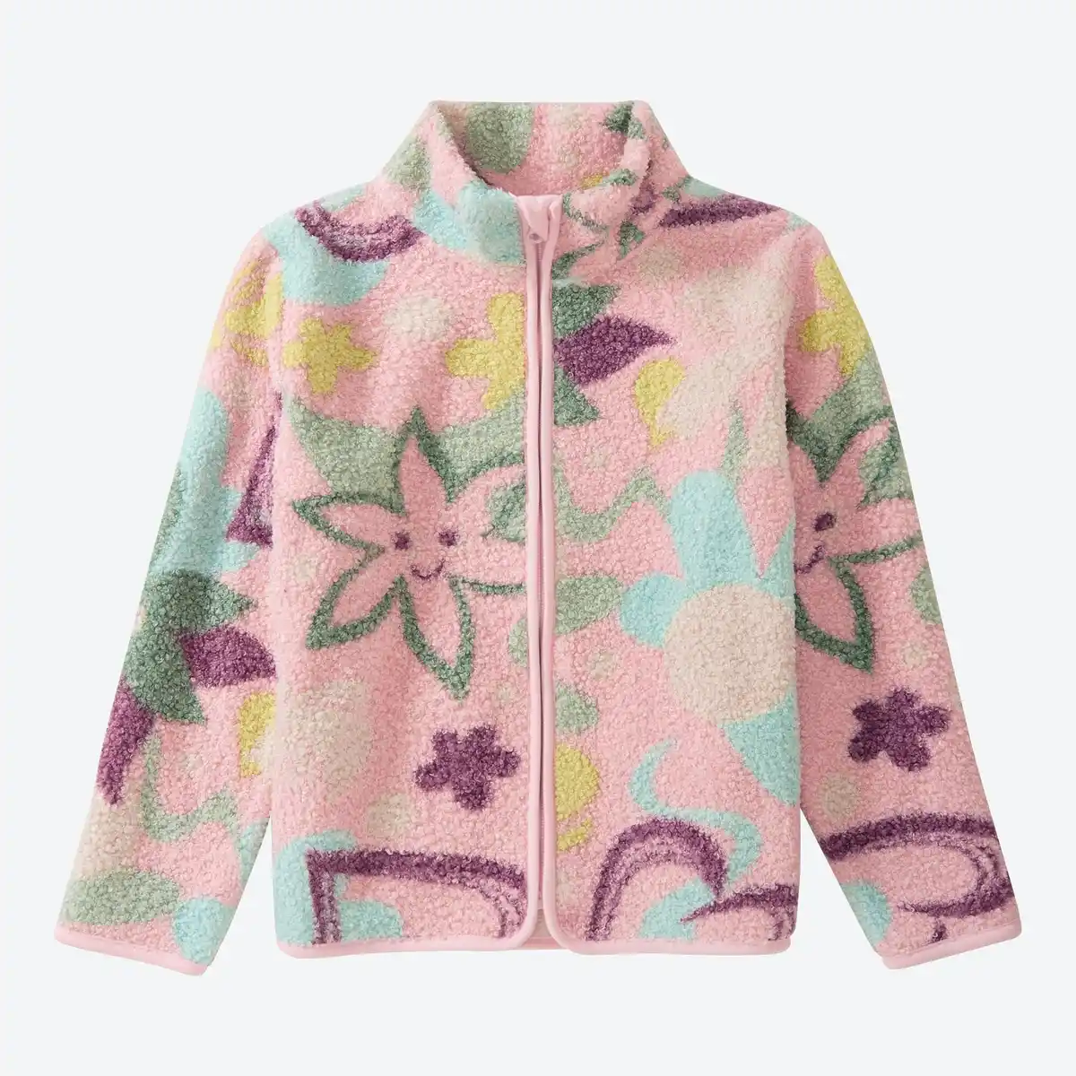 Bild 1 von Kinder-Mädchen-Teddyjacke mit Herzen