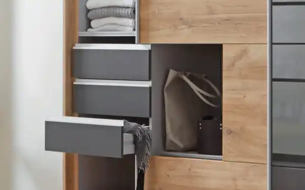 Bild 3 von wimex - Schwebetürenschrank Saigon, Plankeneiche, 225 x 210 cm