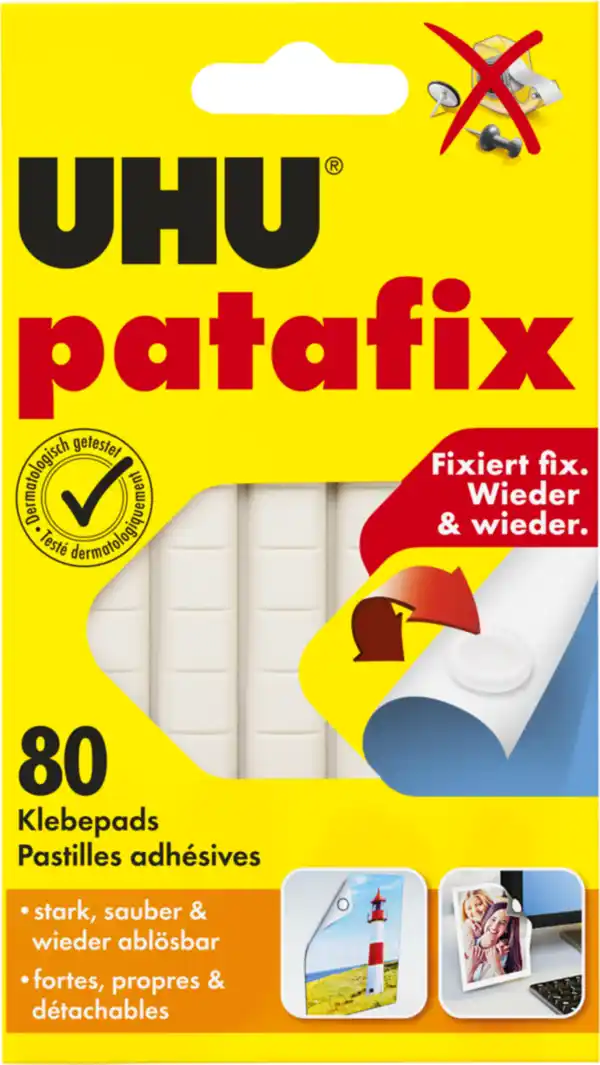 Bild 1 von UHU Patafix Weiß Klebepads
