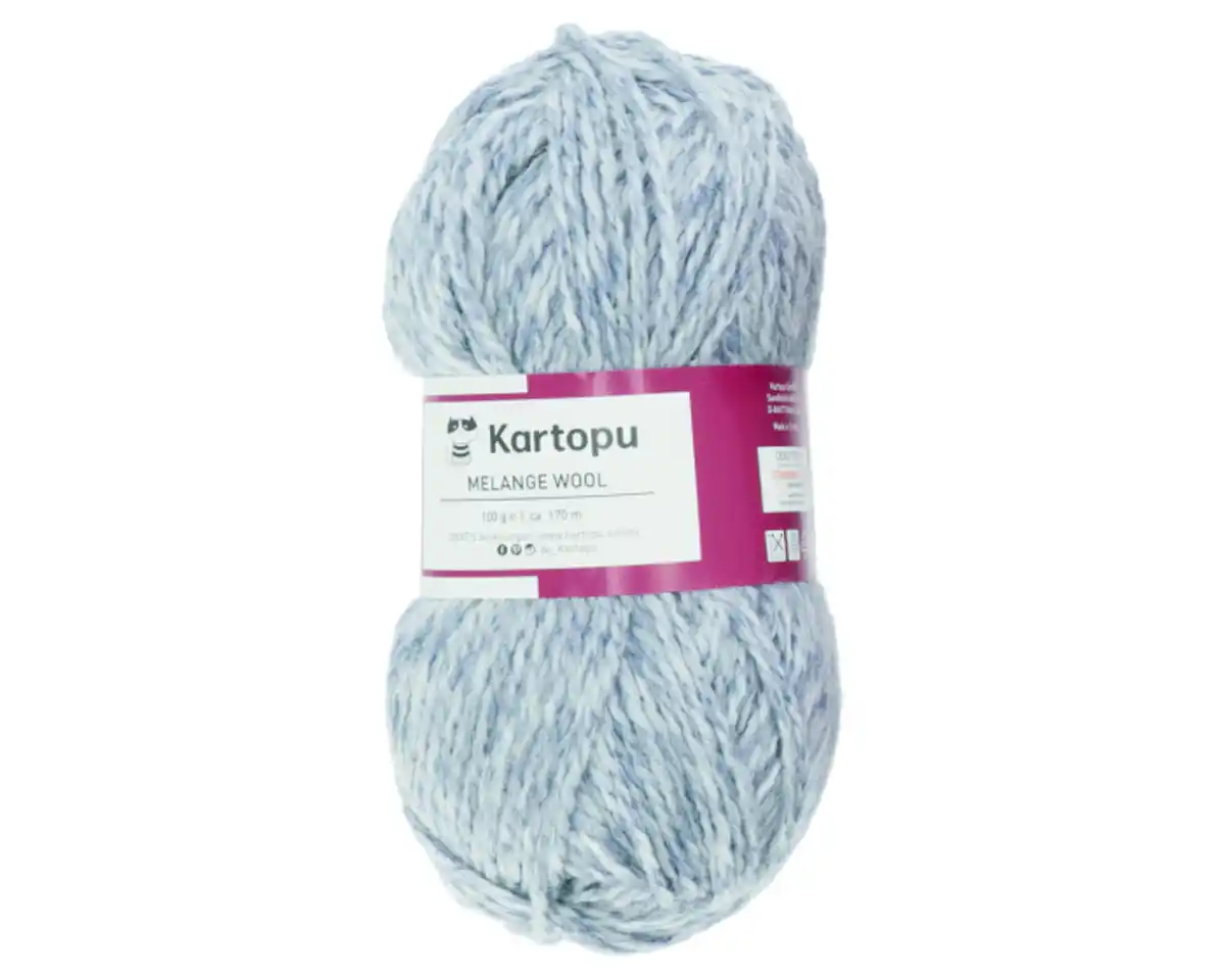 Bild 1 von Garn Melange Wool weiß