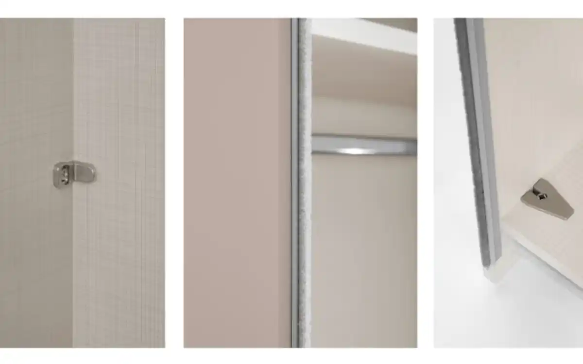 Bild 4 von Staud - Schwebetürenschrank Lento, vulkan/Artisan Eiche-Nachbildung, 249 x 222 cm, inkl. Zusatzausstattung