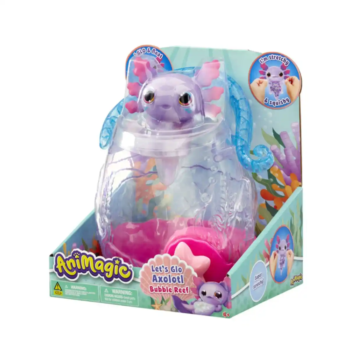 Bild 1 von Animagic - Let&#180;s Glo Axolotl - Bubble Reef - 1 St&#252;ck