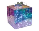 Bild 1 von LED Licht-Geschenkbox novooo, Iridescent, 50LED, 10x10x10cm kw