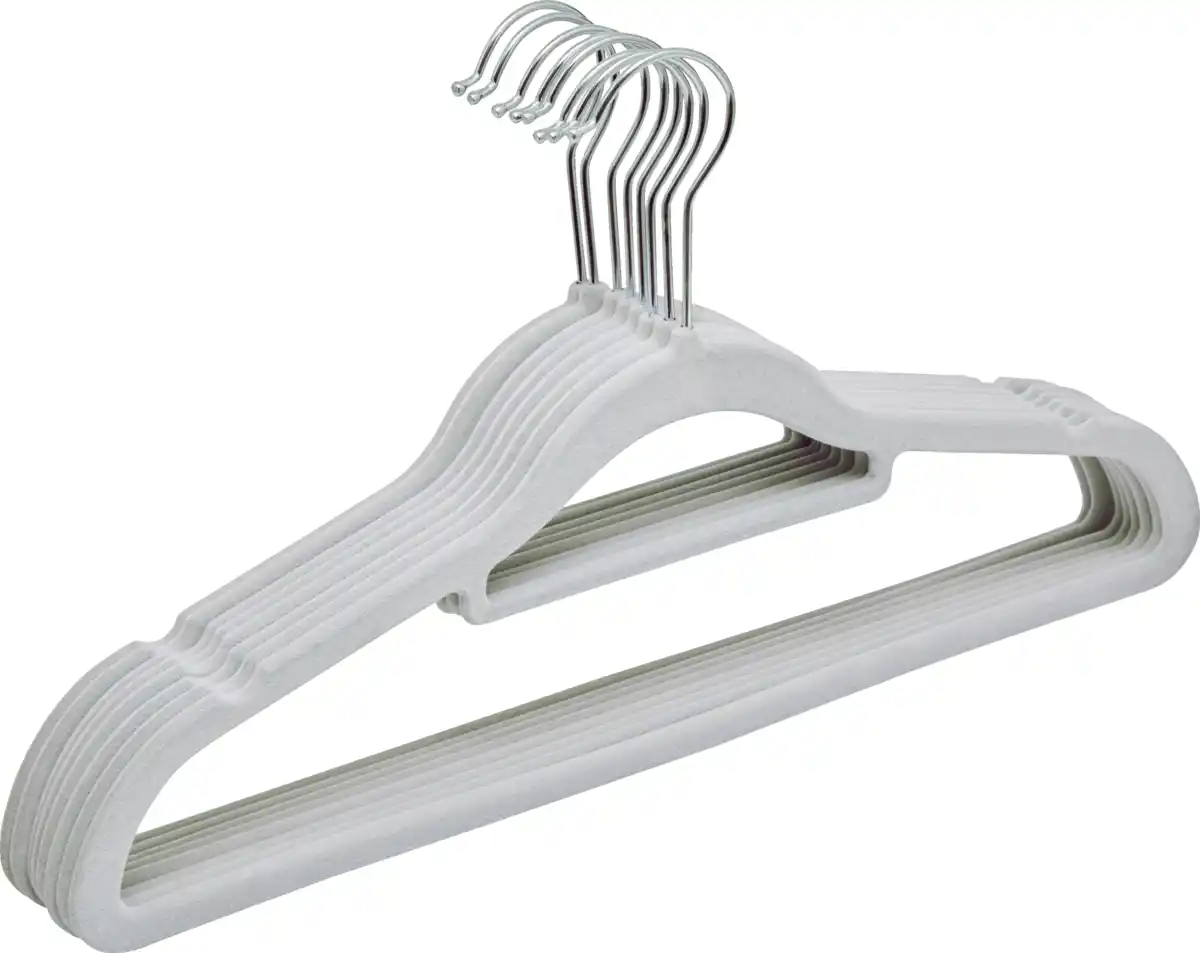 Bild 2 von IDEENWELT 8er Set Beflockte Kleiderbügel