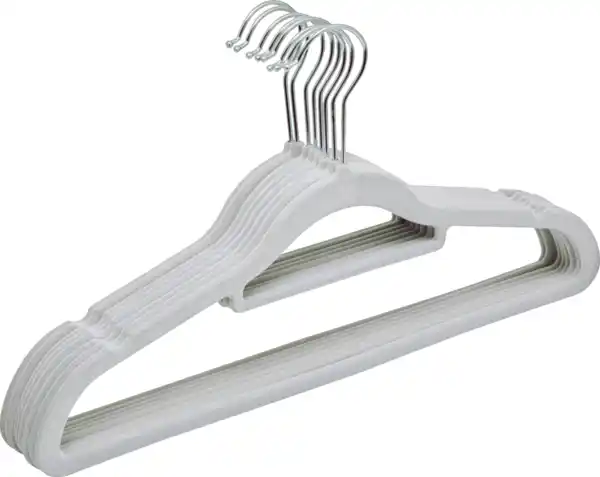 Bild 2 von IDEENWELT 8er Set Beflockte Kleiderbügel