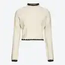 Bild 2 von Damen-Strickpullover mit Kontrast-Saum
