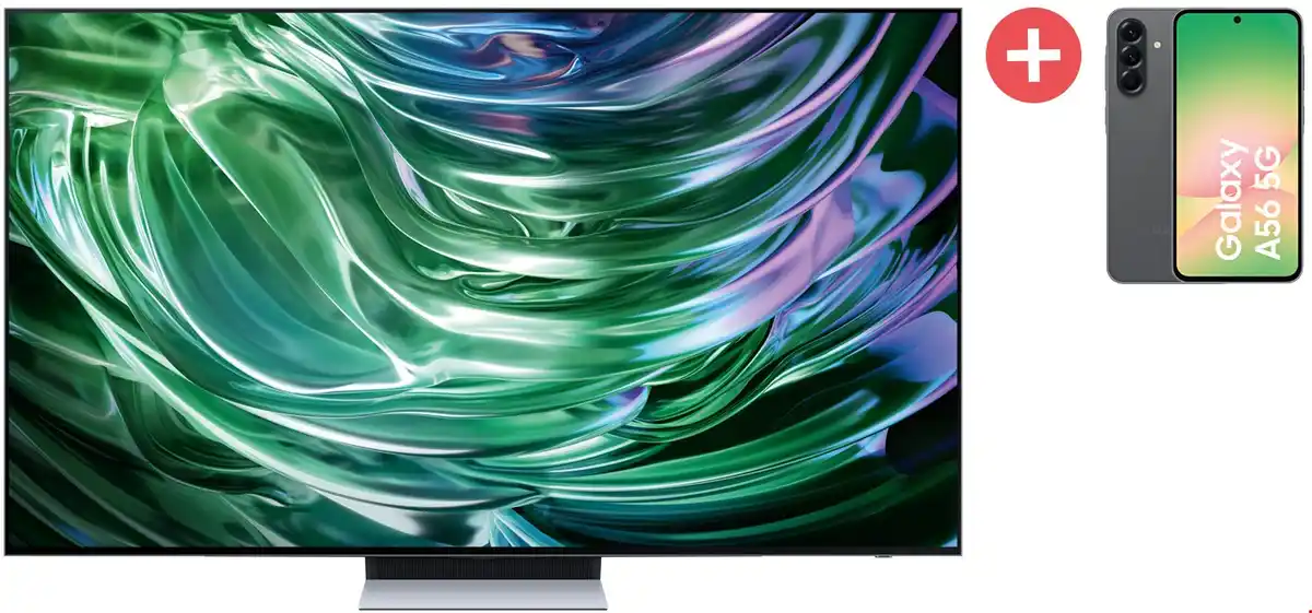 Bild 1 von GQ65S93DAT 163 cm (65") OLED-TV graphitschwarz + Dein Geschenk: Galaxy A56 (128 GB) awesome graphite