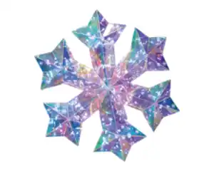 LED Schneeflocke novooo, Iridescent, 100LED