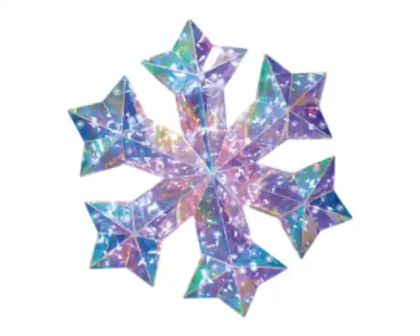 Bild 1 von LED Schneeflocke novooo, Iridescent, 100LED