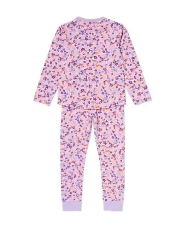 Bild 4 von Kinderpyjama Blumen lila