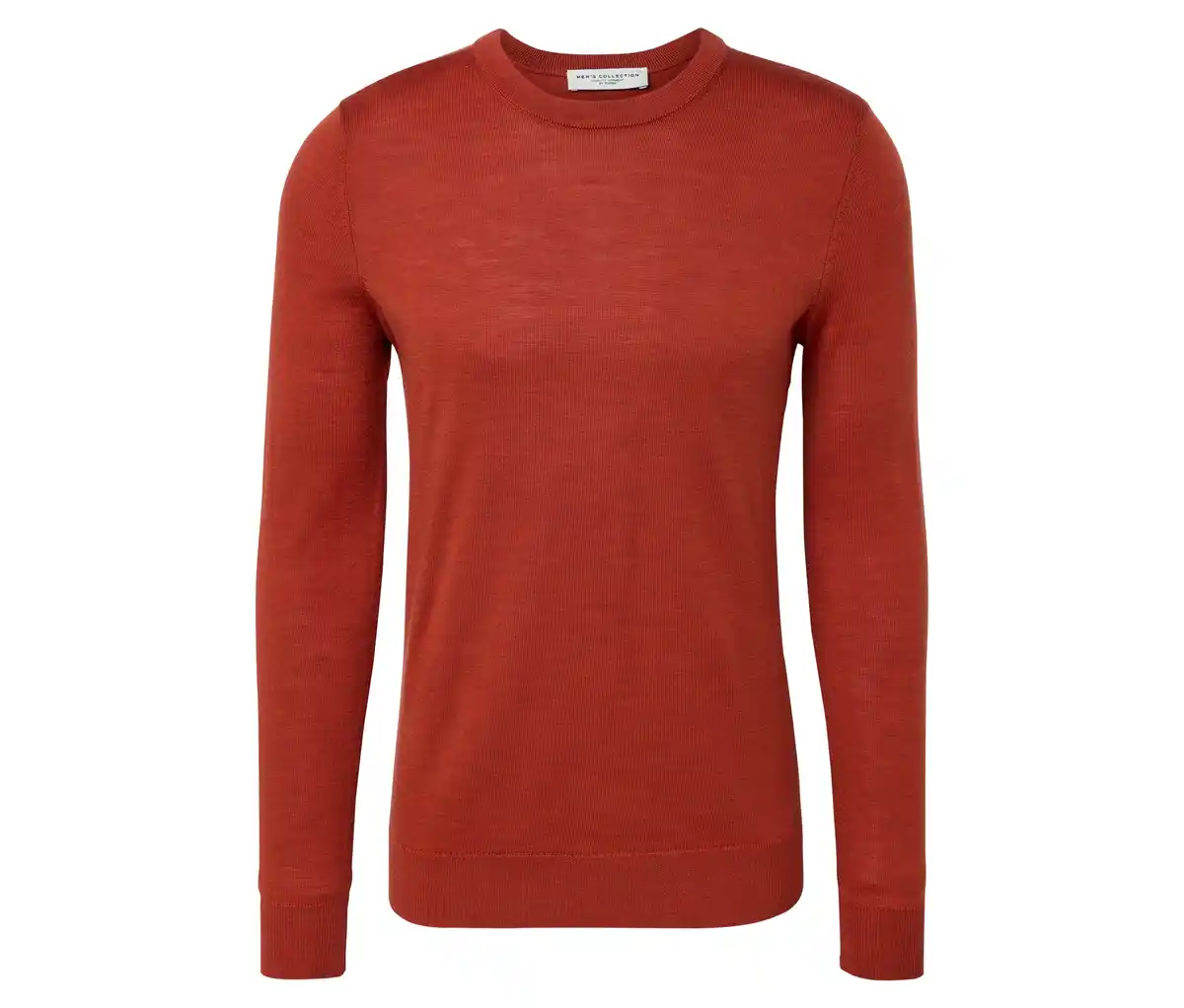 Bild 1 von Merino-Pullover, orange meliert