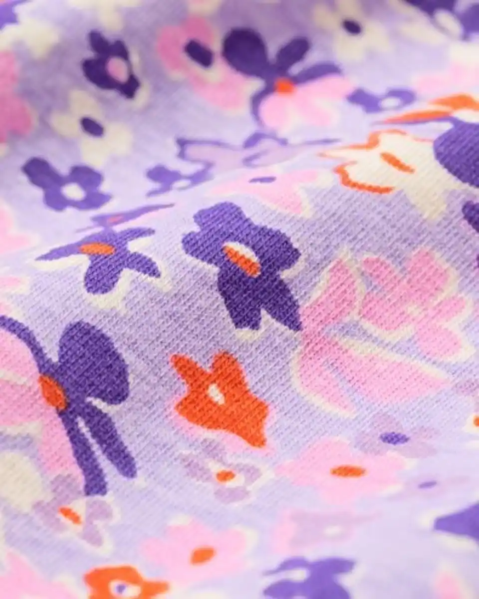 Bild 2 von Kinderpyjama Blumen lila