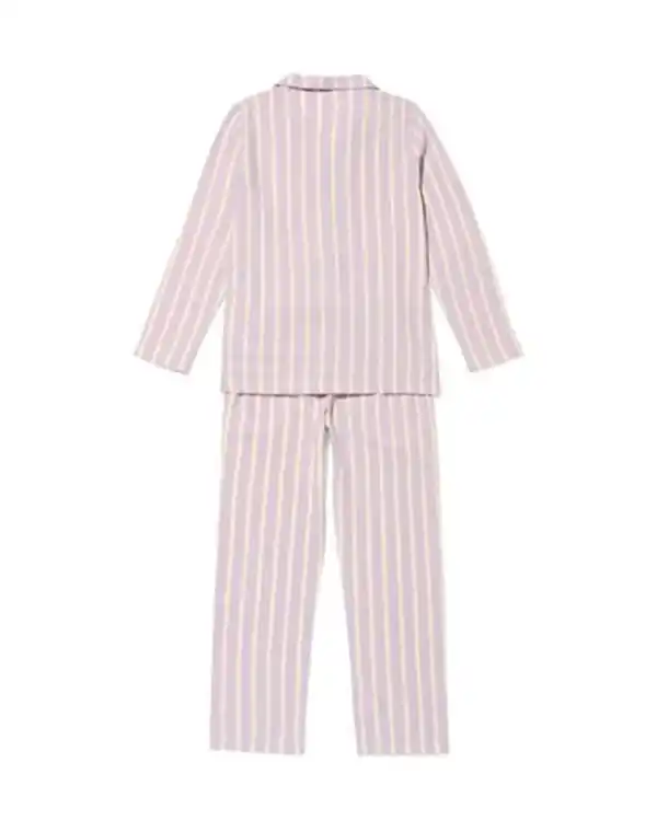 Bild 4 von Kinderpyjama Flanell mit Streifen lila
