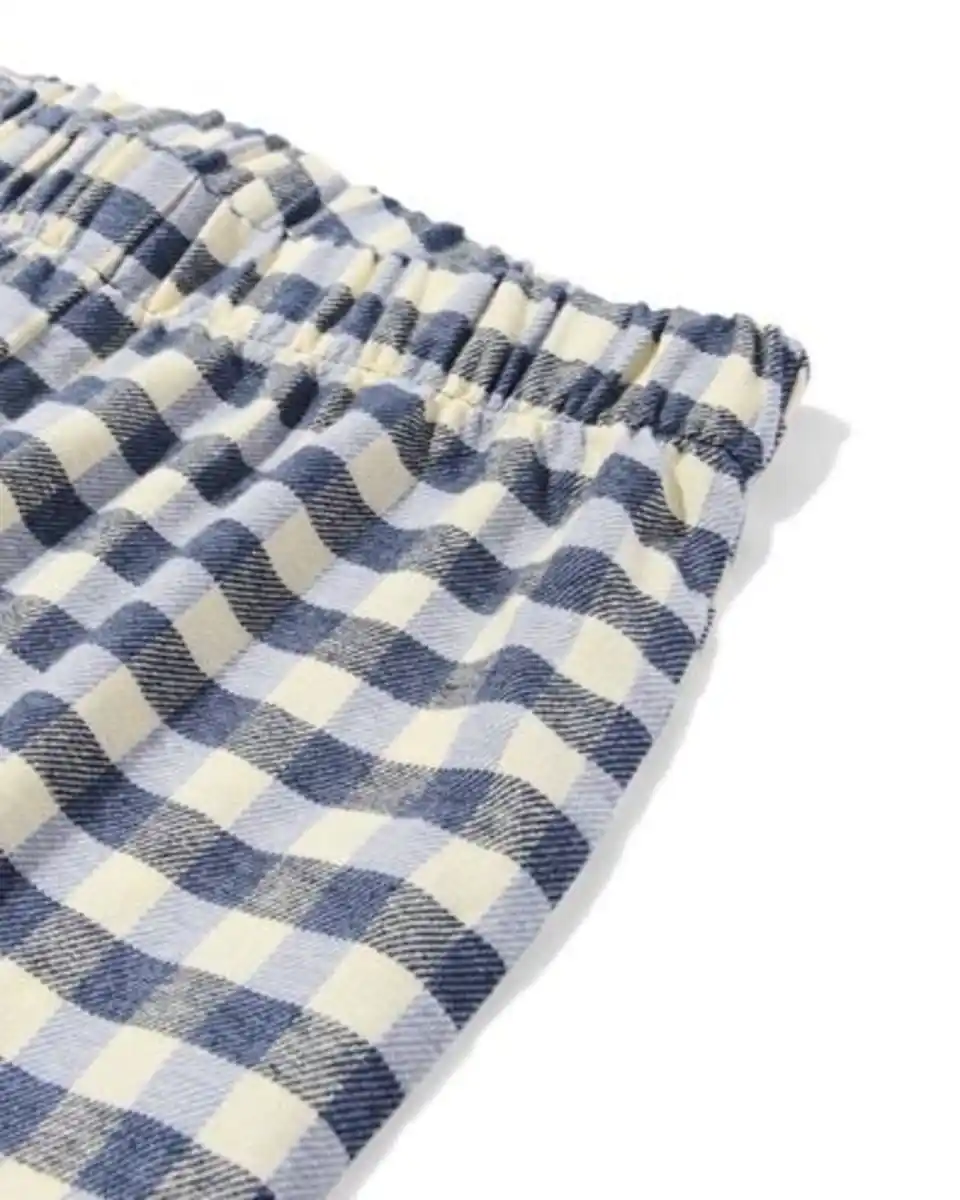 Bild 2 von Kinderpyjama Flanell mit Streifen blau