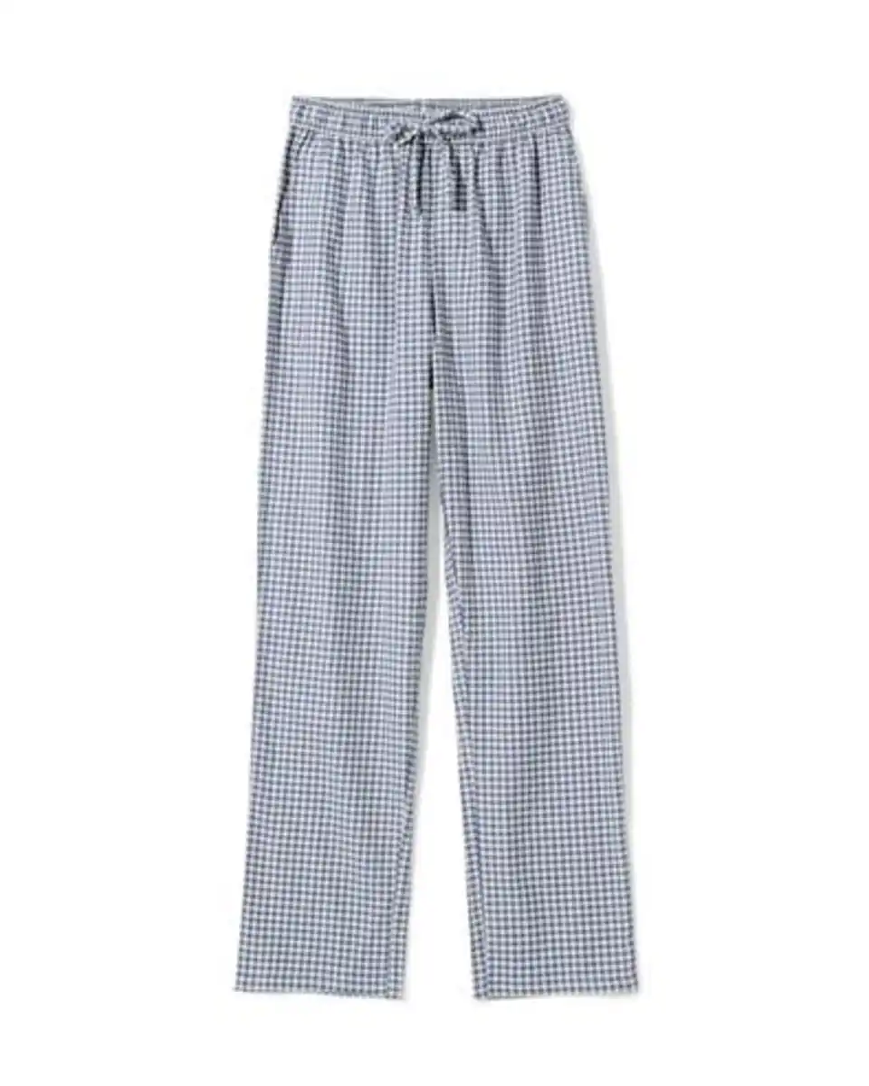 Bild 2 von Herrenpyjamahose aus Flanell, kariert dunkelblau