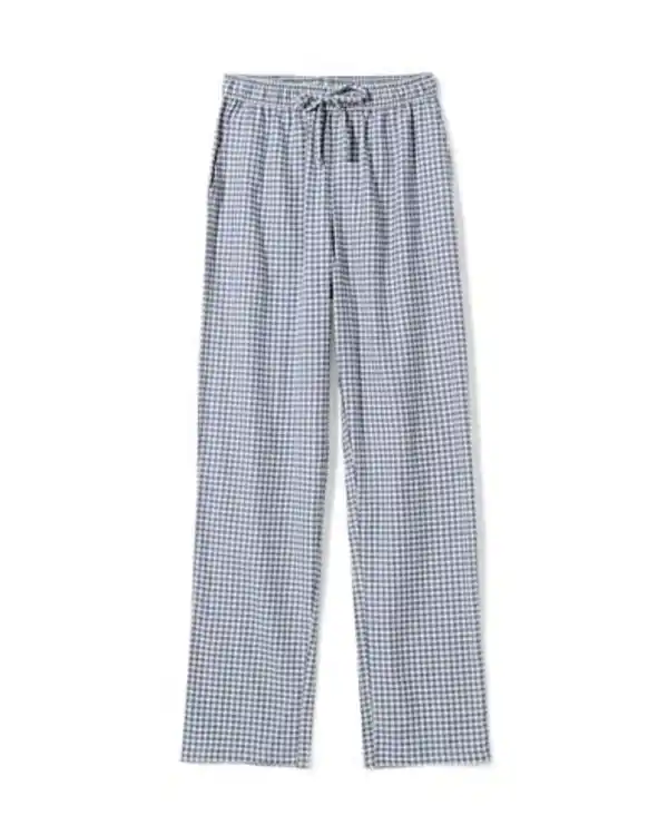 Bild 2 von Herrenpyjamahose aus Flanell, kariert dunkelblau