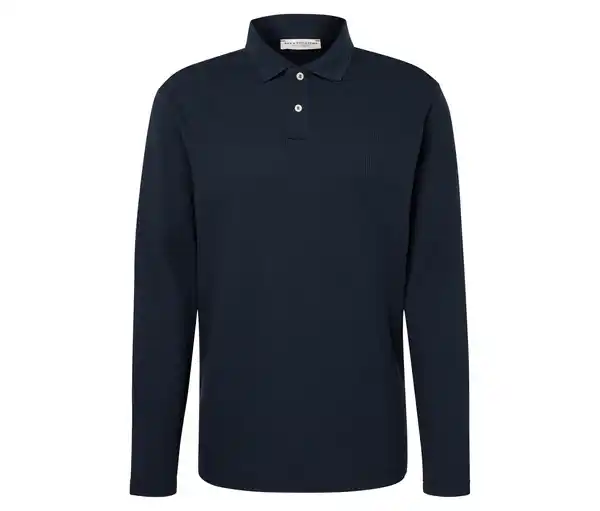 Bild 1 von Langarm-Poloshirt, navy