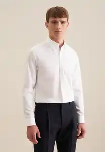 seidensticker Businesshemd Shaped Shaped Langarm Button-Down-Kragen Uni